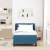 vidaXL Boxspringbett mit Matratze Dunkelblau 100 x 200 cm Samt