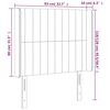 vidaXL Kopfteil mit Ohren Hellgrau 83x16x118/128 cm Stoff
