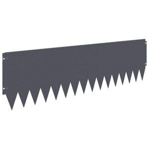 vidaXL Raseneinfassung 20 pcs 103 x 30 cm Stahl Anthrazit