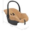 vidaXL Babyschale Taupe 42x65x57 cm