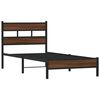 vidaXL Bettgestell ohne Matratze Braun Eiche 107x200 cm Holzwerkstoff