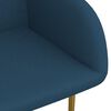 vidaXL Esszimmerst&uuml;hle 2 Stk. Blau Samt