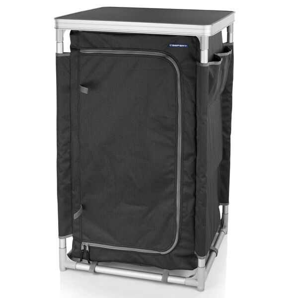 Campart Travel Campingschrank Nice Schwarz 57x47x97 cm