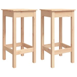 vidaXL Barst&uuml;hle 2 Stk. 40x40x78 cm Massivholz Kiefer