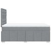 vidaXL Boxspringbett mit Matratze Hellgrau 120x190 cm Stoff
