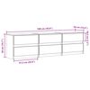 vidaXL TV-Schrank mit LED-Beleuchtung R&auml;uchereiche 180x34x50 cm