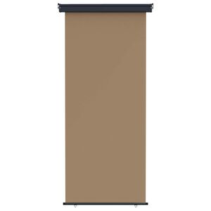 vidaXL Balkon Seitenmarkise 80 x 250 cm 100% Polyester Eisen Stahl