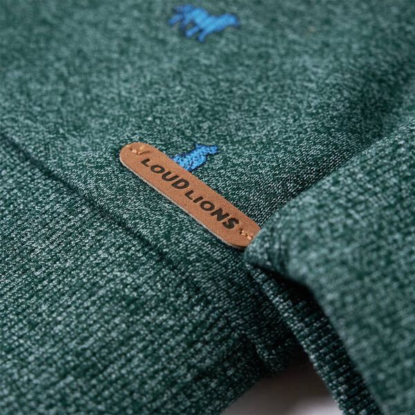 Kinder-Sweatshirt Dunkelgr&uuml;n Melange 104