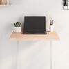 vidaXL Tischplatte 60x60x2 cm Massivholz Eiche Unbehandelt Baumkante