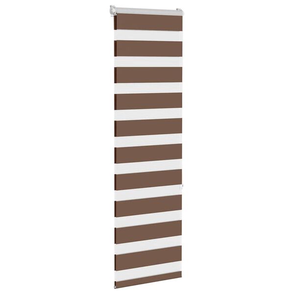 vidaXL Doppelrollo Braun 50x150 cm Stoffbreite 45,9 cm Polyester