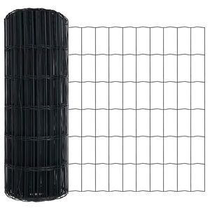 vidaXL Eurozaun Grau 0,4 x 50 m PVC-beschichtetes Eisen