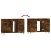 vidaXL Badschrank R&auml;uchereiche 80x33x60 cm Holzwerkstoff