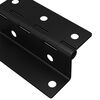 vidaXL Scharnier 12 pcs Schwarz 38 x 17 x 60 mm Eisen