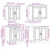 vidaXL 4-tlg. K&uuml;chenschrank-Set Kalmar Artisan-Eiche Holzwerkstoff
