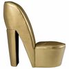 vidaXL Stuhl in St&ouml;ckelschuh-Form Golden Kunstleder