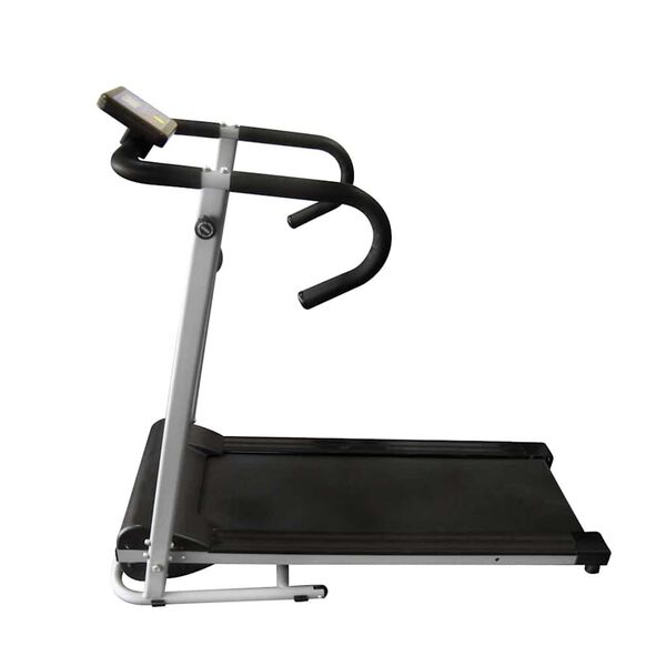 vidaXL Elektrisches Laufband 100x35 cm Schwarz und Silber