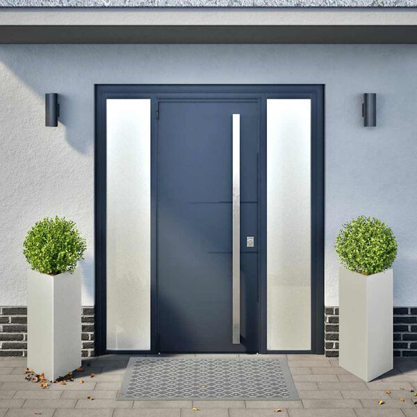 vidaXL Pflanzk&uuml;bel 2 Stk. Dreieckig 40x40x75 cm Edelstahl