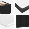 vidaXL Ottoman-Bett mit Matratze Schwarz 80x200 cm Kunstleder