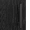 vidaXL Highboard 2 pcs Schwarz Eichen-Optik Engineered Wood und Glas