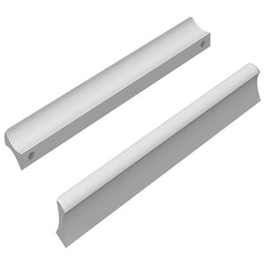 vidaXL Griff Uni 2 stk. Silber 105,7 x 7,4 x 15,5 mm Aluminium