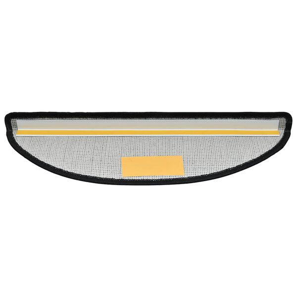 vidaXL Stufenmatten 20 Stk. 65x24x4 cm Dunkelgrau Halbrund Gro&szlig;