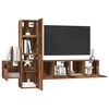 vidaXL TV-Schrankset Wandmontiert 5 pcs Altholz Holzwerkstoff