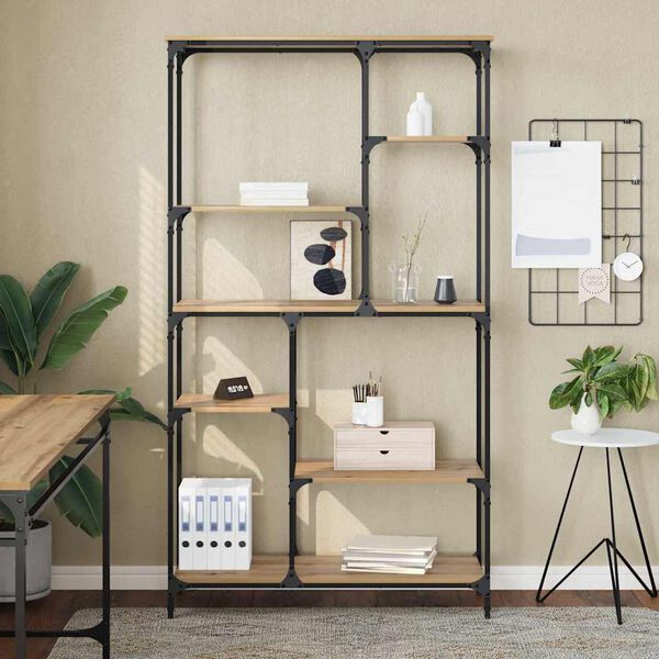 vidaXL B&uuml;cherregal Artisan-Eiche 99 x 35,5 x 176 cm Holzwerkstoff