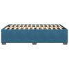 vidaXL Bettgestell Blau 120x190 cm Samt