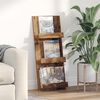 vidaXL Magazinregal mit Regal Altholz 43 x 11 x 102 cm Holzwerkstoff