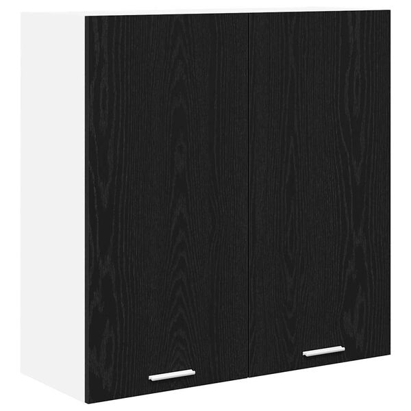 vidaXL H&auml;ngeschrank Schwarz Eichen-Optik 80 x 31 x 80 cm Holzwerkstoff