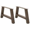vidaXL Couchtischbeine A-Form 2 Stk. 70x(30-31) cm Stahl