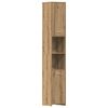 vidaXL 3-tlg. Badm&ouml;bel-Set Artisan-Eiche Holzwerkstoff