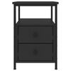 vidaXL Nachttische 2 Stk. Schwarz 34x35,5x50 cm Holzwerkstoff