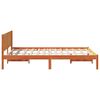 vidaXL Bettgestell Braun 120 x 190 cm Massivholz Kiefer