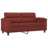 vidaXL 2-Sitzer-Sofa Weinrot 140 cm Kunstleder