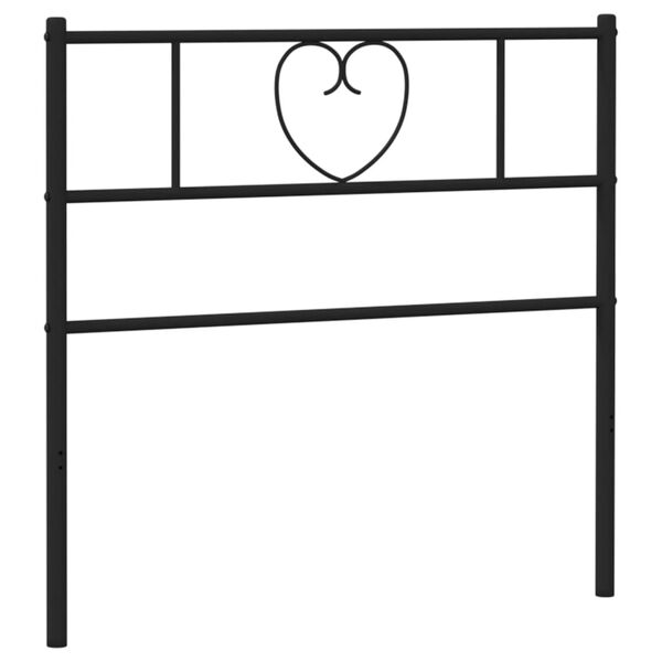 vidaXL Ersatz-Kopfteil Metall Schwarz 90 cm