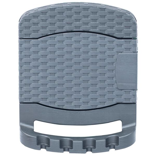 vidaXL Gartenschlauchtrommel Wandmontage Anthrazit Kunststoff