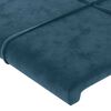 vidaXL Bettgestell ohne Matratze Dunkelblau 200x200 cm Samt