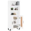 vidaXL Highboard Wei&szlig; 69,5x34x180 cm Holzwerkstoff