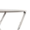 vidaXL Bistrotisch Beige &Oslash; 50 x 71 cm Pulverbeschichteter Stahl
