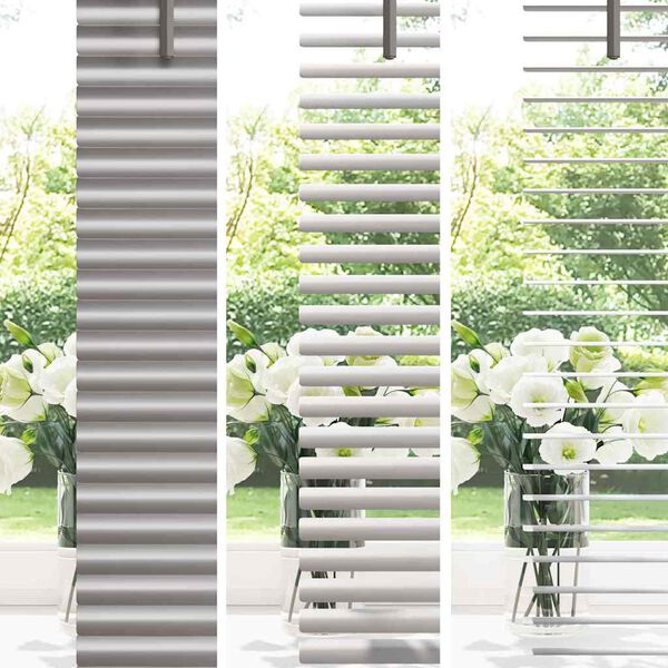 vidaXL Balkenjalousien Silber 130 x 155 cm Aluminium