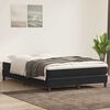 vidaXL Boxspringbett mit Matratze Schwarz 140x210 cm Samt