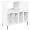 vidaXL Plattenspieler Stand Wei&szlig; 82 x 39,5 x 82,5 cm Holzwerkstoff
