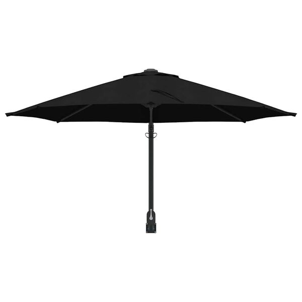 vidaXL Garten-Sonnenschirm Schwarz 248 x 248 x 148 cm
