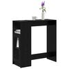 vidaXL Bartisch Schwarz Eichen-Optik 101 x 40 x 103,5 cm Holzwerkstoff