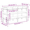 vidaXL Schuhbank Grau Sonoma 82x32x47 cm Holzwerkstoff