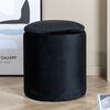 Venture Home Hocker Limpen 32x32x40 cm Samt Schwarz