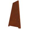 vidaXL Feuerstelle Braun 50 x 50 x 95 cm Wetterfeststahl