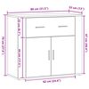 vidaXL Sideboard Artisan-Eiche 80x33x70 cm Holzwerkstoff