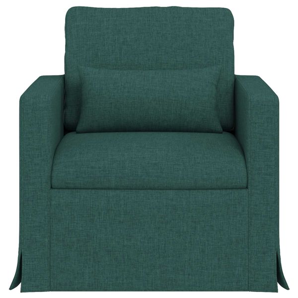 vidaXL Sofa 180cm Dunkelgr&uuml;n Metall